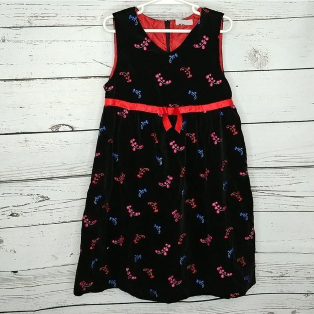 Hanna Anderson Black‎ Velour Dress